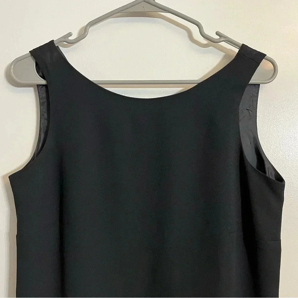 AGB Formal Sheer Cocktail Black Dress Women's size 6 V Neck Sleeveless - Picture 3 of 9